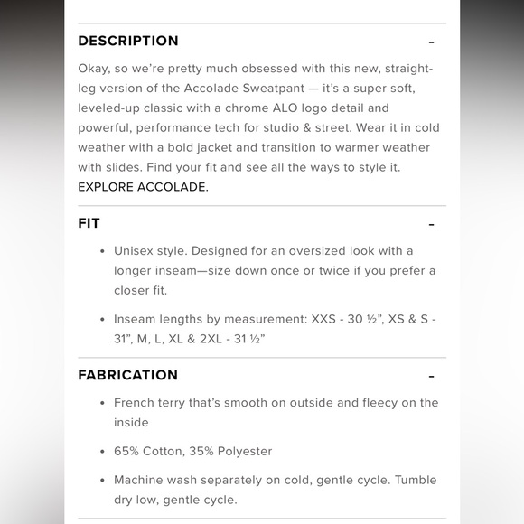 Alo Yoga Accolade Straight Leg Brown Pants XS - Picture 3 of 8